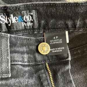 Style & Co. Women's Black Jeans